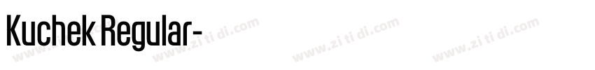 Kuchek Regular字体转换